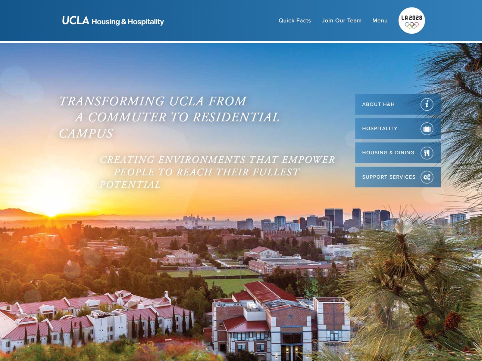 UCLA Housing & Hospitality Services - Web Development Project