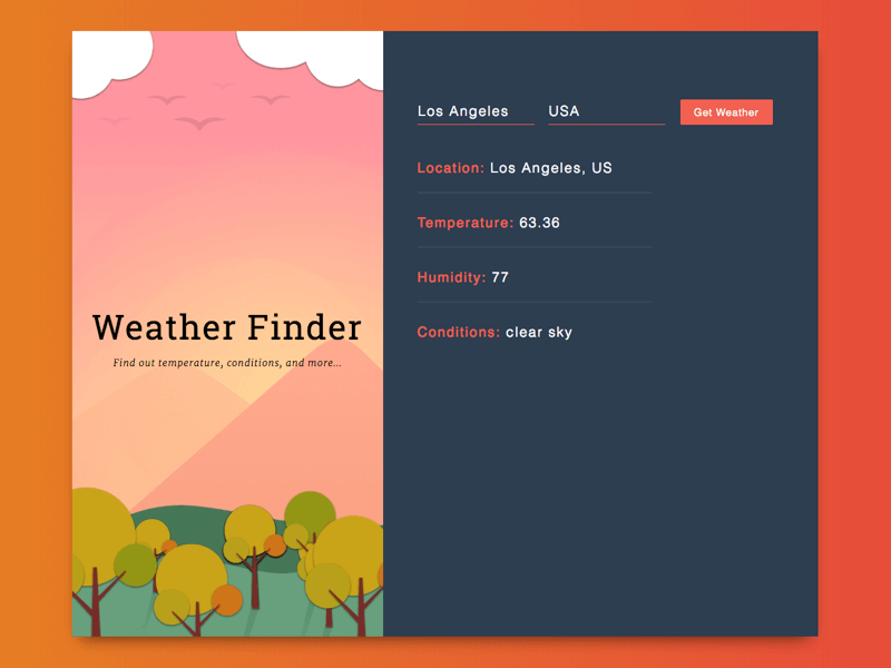 React Weather App - Web Development Project